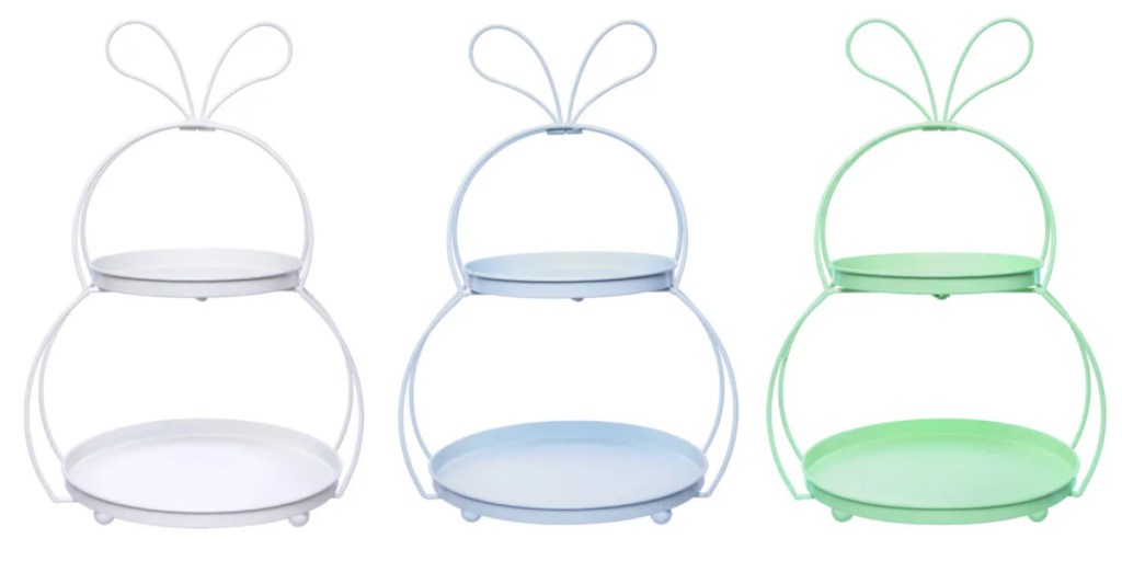 2-tier bunny shaped stands
