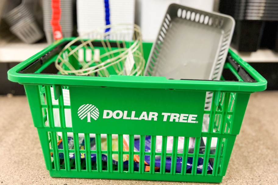 storage items in dollar tree basket