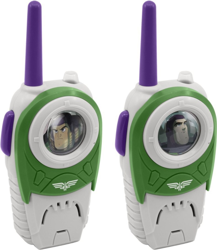 pair of Buzz Lightyear walkie talkies