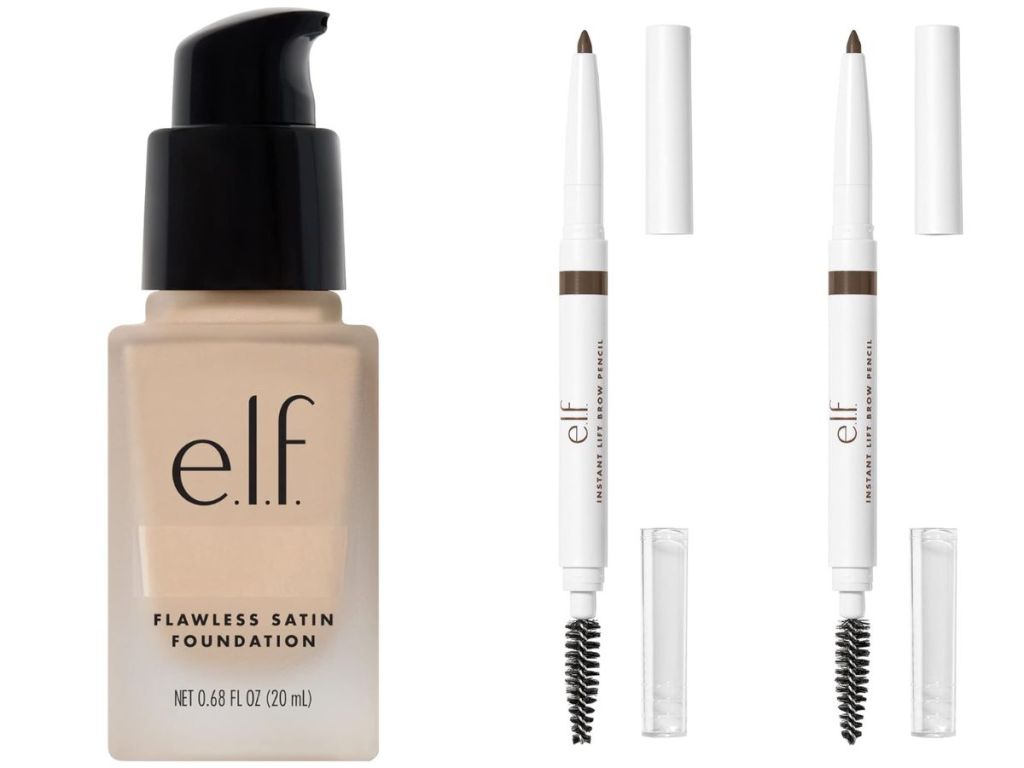 elf foundation and 2 brow pencils with wands