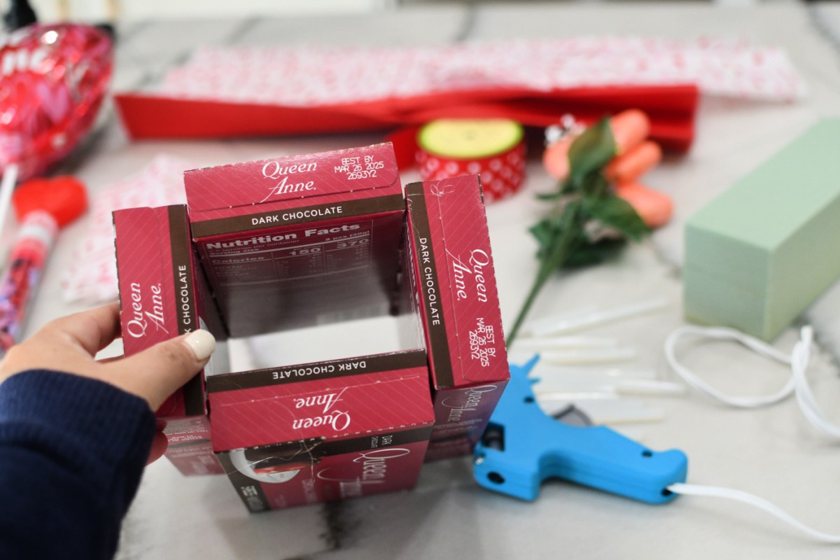 Make a Valentines Candy Bouquet Using Dollar Tree Supplies!