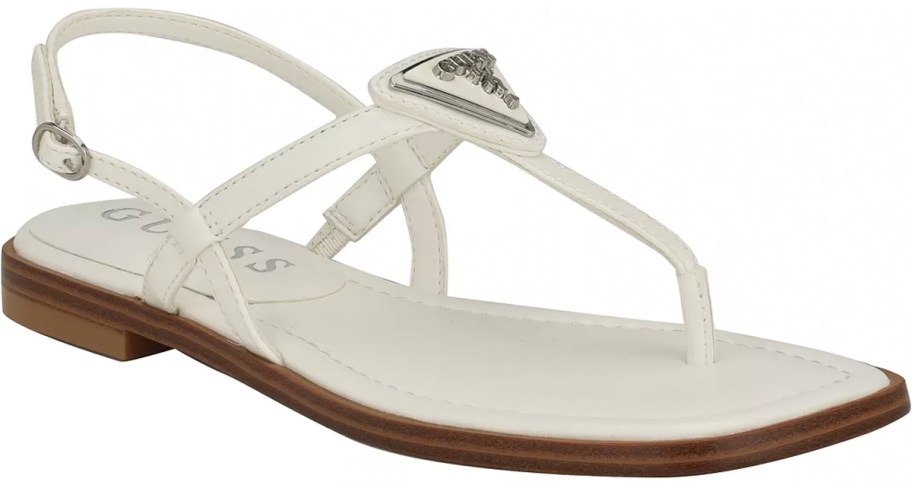 white guess sandal 