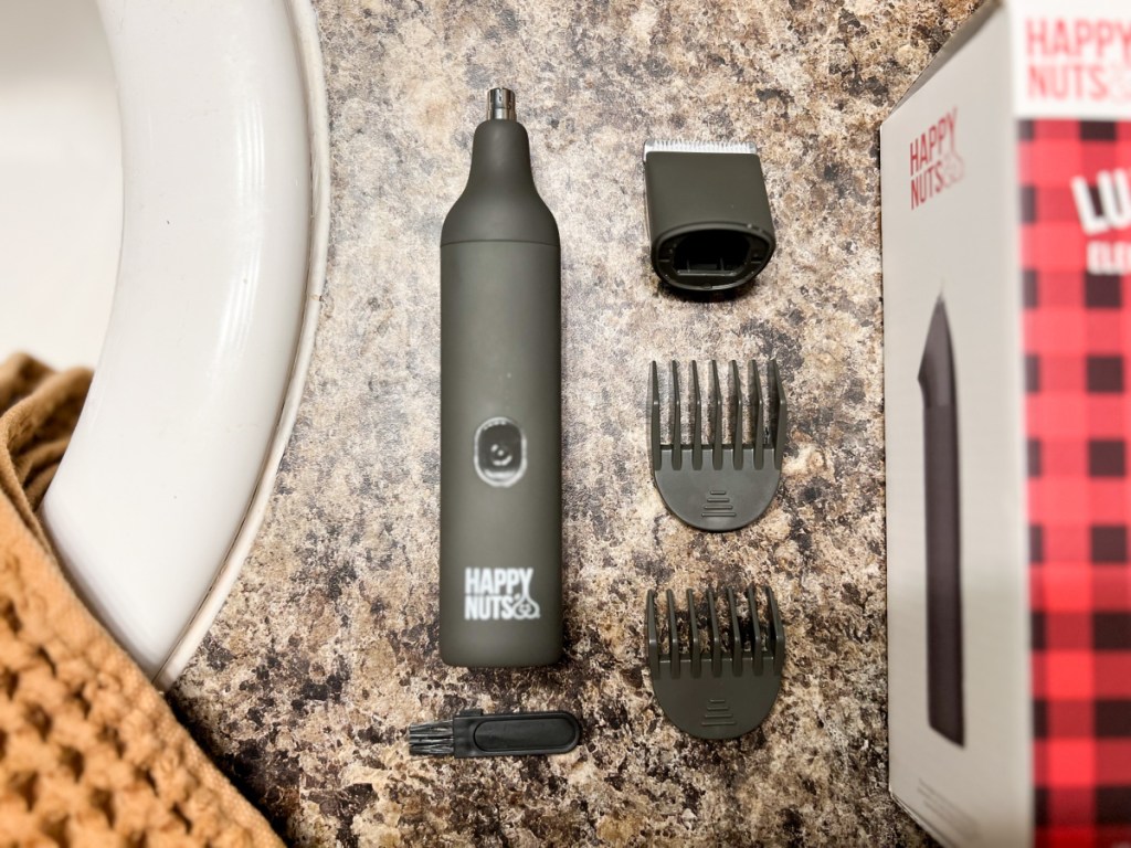 mens electric trimmer with all accessories