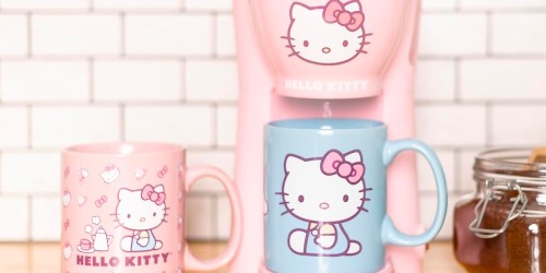 Hello Kitty Coffee Maker w/ Two Mugs Only $29 Shipped on QVC.com