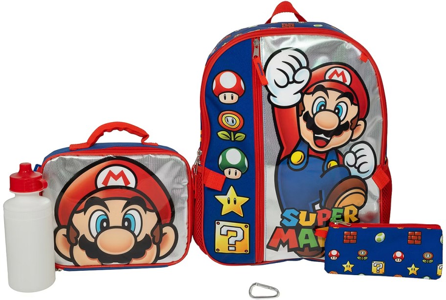 super mario backpack set