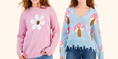 Macy’s Women’s & Juniors Sweaters Only $15.99 (Regularly $49) | Tons of Cute Styles