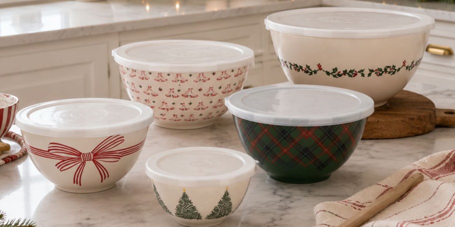 The Prettiest Christmas Mixing Bowl Set is at Walmart