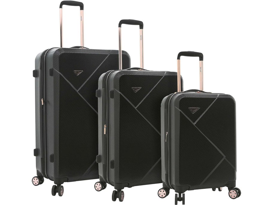 3 hardside luggage pieces