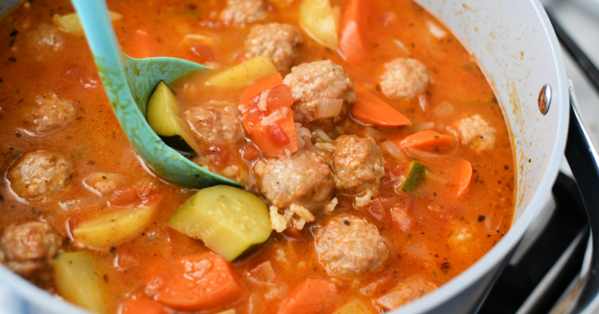 Make This Easy Albondigas Soup Using Frozen Meatballs!