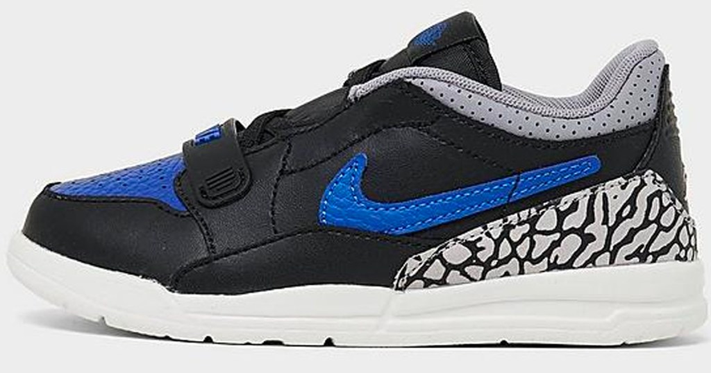 black and blue nike toddler shoes