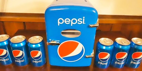 Soda-Themed Mini Fridge Only $22 on Walmart.com | Pepsi, Mountain Dew, & Dr Pepper