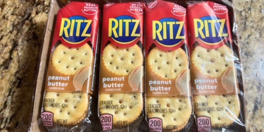 Ritz Peanut Butter Crackers 20-Count Snack Pack Only $5.59 Shipped on Amazon + More