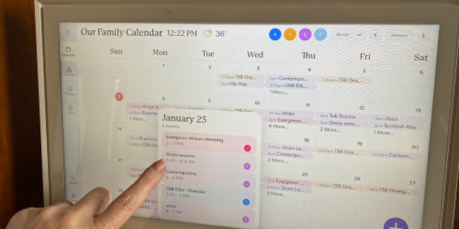 Skylight Smart Calendar Just $249.99 Shipped on Amazon | Organize Meal Plans, To-Do Lists, & More