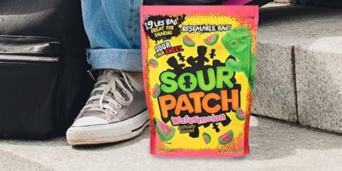 Sour Patch Kids Soft & Chewy Watermelon Candy, 1.9lb Bag Just $4.62 Each on Amazon