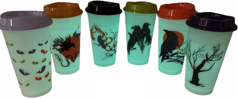 starbucks halloween tumblers glowing 