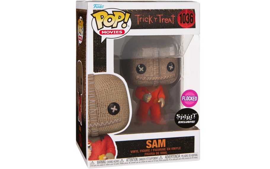 stock image of Funko Pop! Spirit Halloween Trick 'r Treat Sam with Razor Flocked
