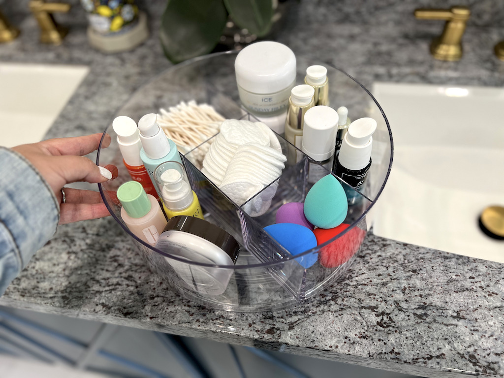 3 Bathroom Plastic Tray Beauty Organizer Set Clear - Brightroom™ : Target