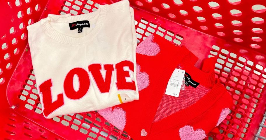 target women's valentine's day shirts in cart