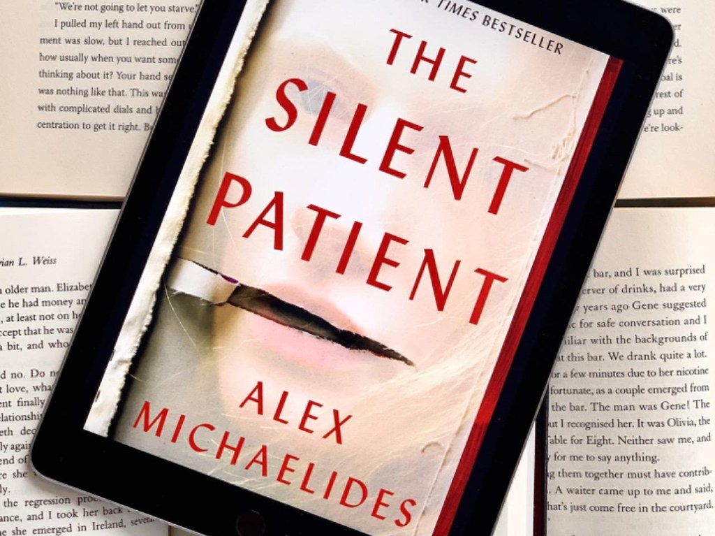 cover of The Silent Patient book on Kindle