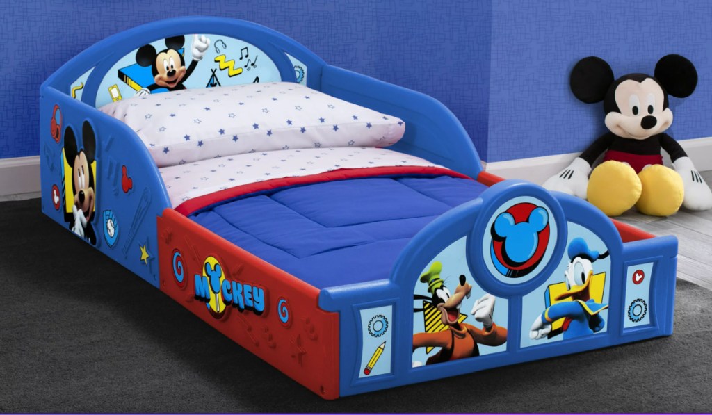 plastic mickey mouse floor bed
