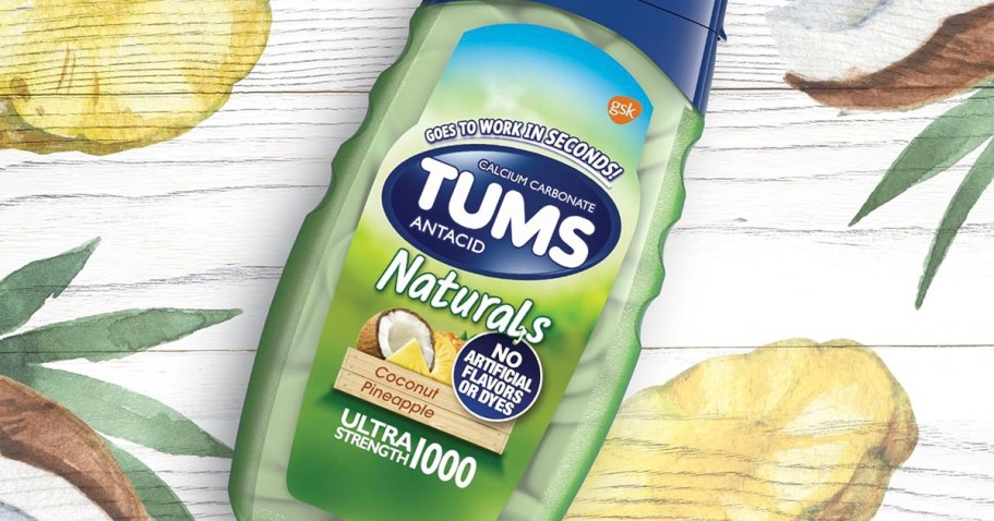 TUMS Naturals Antacid Tablets 56-Count Bottle ONLY $3 Shipped on Amazon