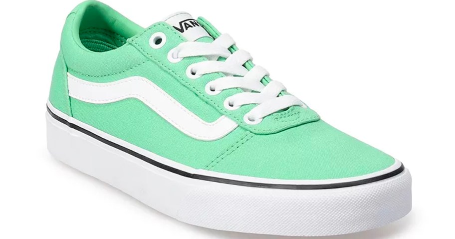 green vans womens shoes stock image