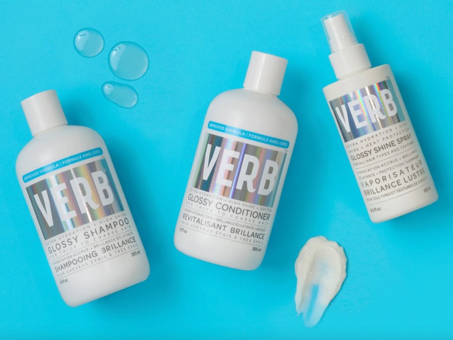three verb haircare products