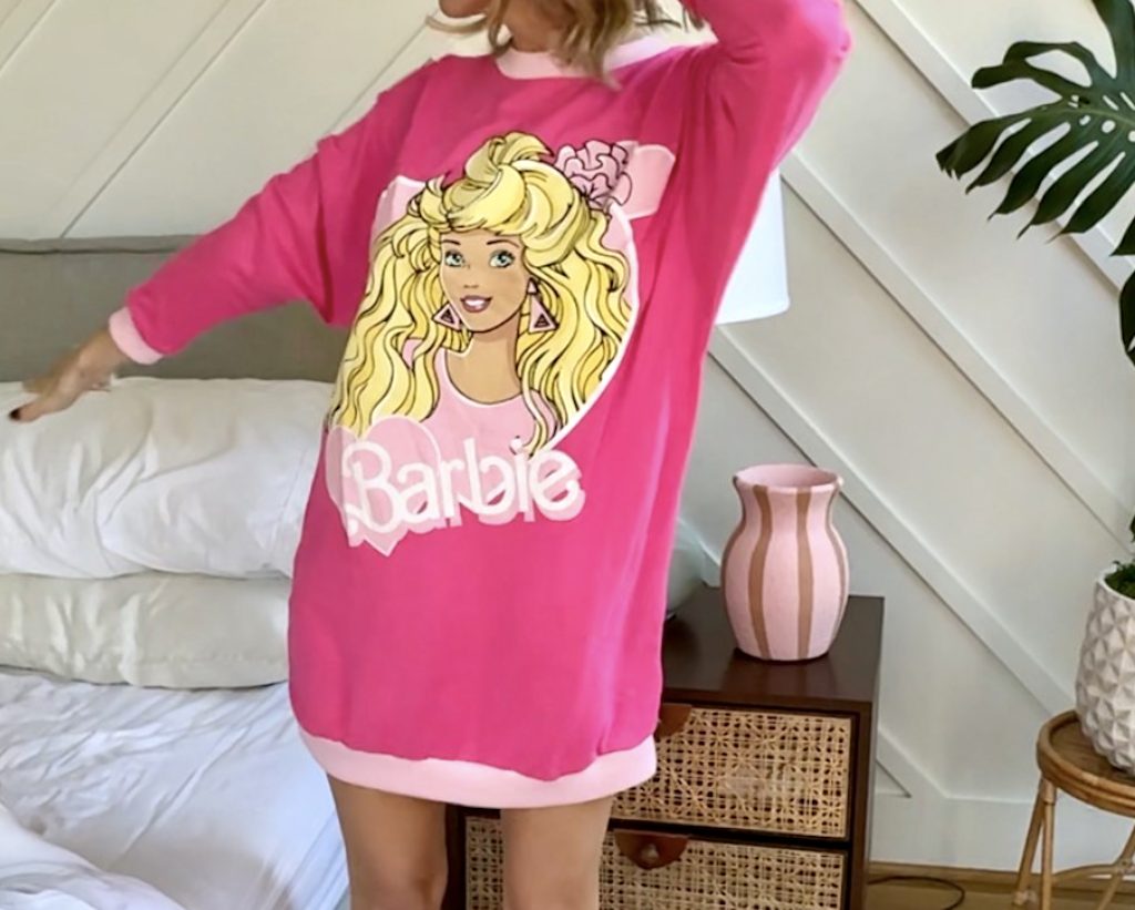 Walmart Pajamas Priced at  or Less, Including this Nostalgic Barbie Sleep Shirt!