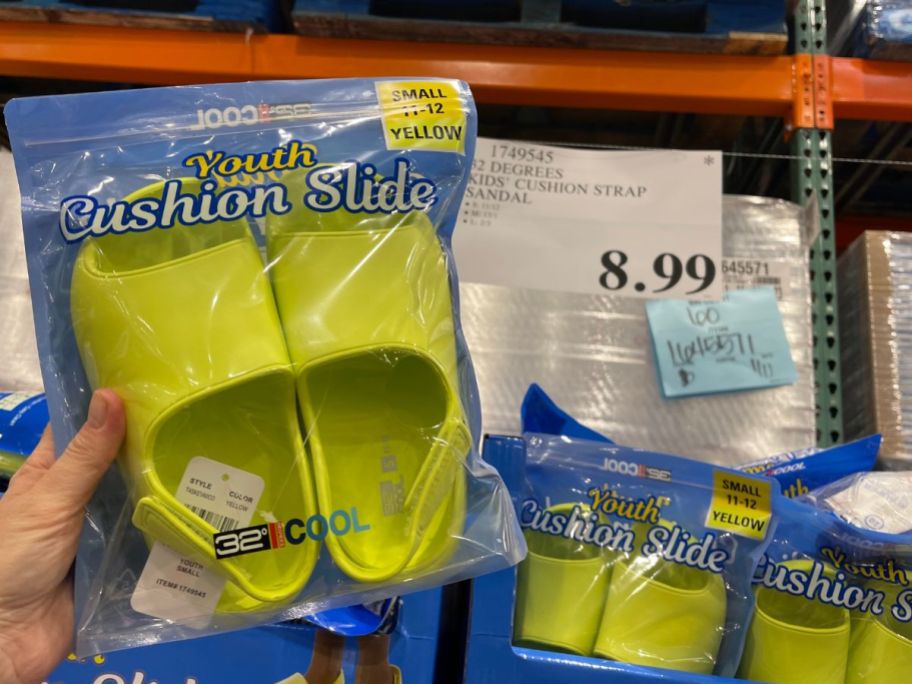32 Degrees Youth Cushion Slides at Costco