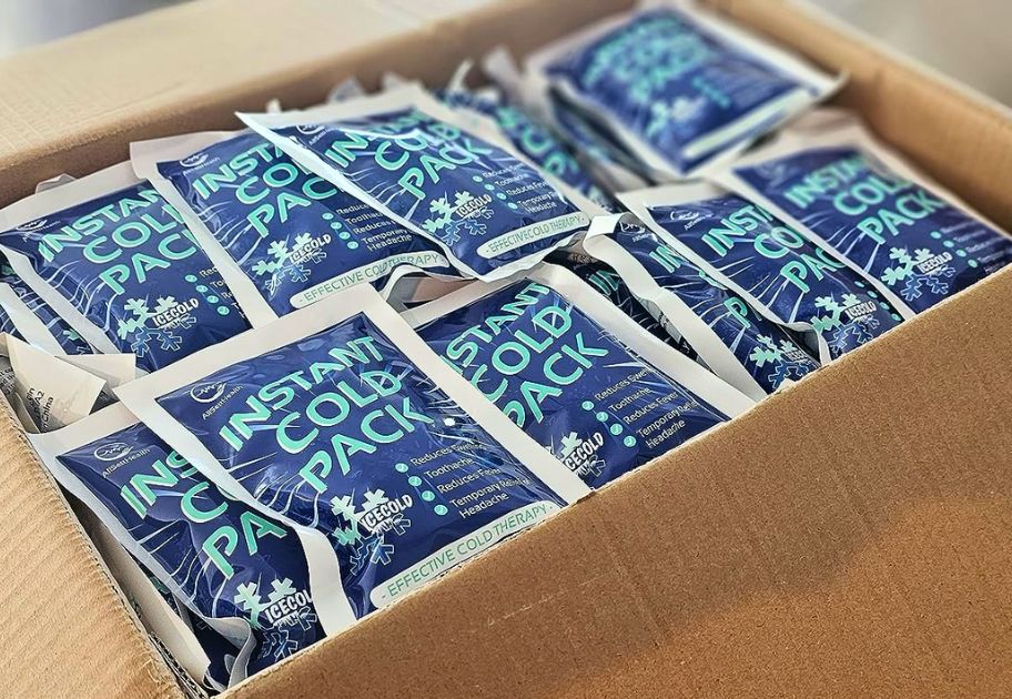 box of Instant Cold Packs