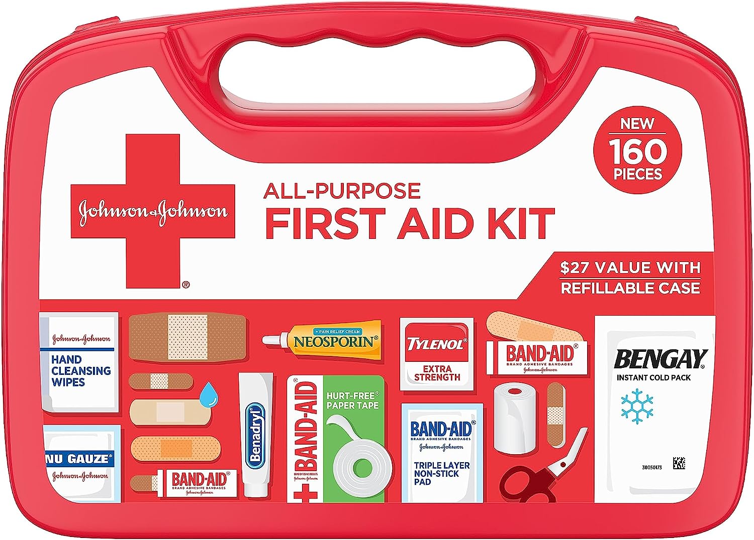 Johnson & Johnson First Aid 160-Piece Kit