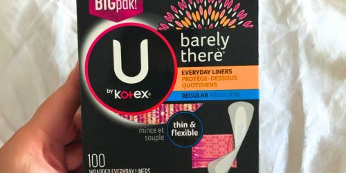 Kotex Panty Liners 100-Count Just $4.56 Shipped on Amazon