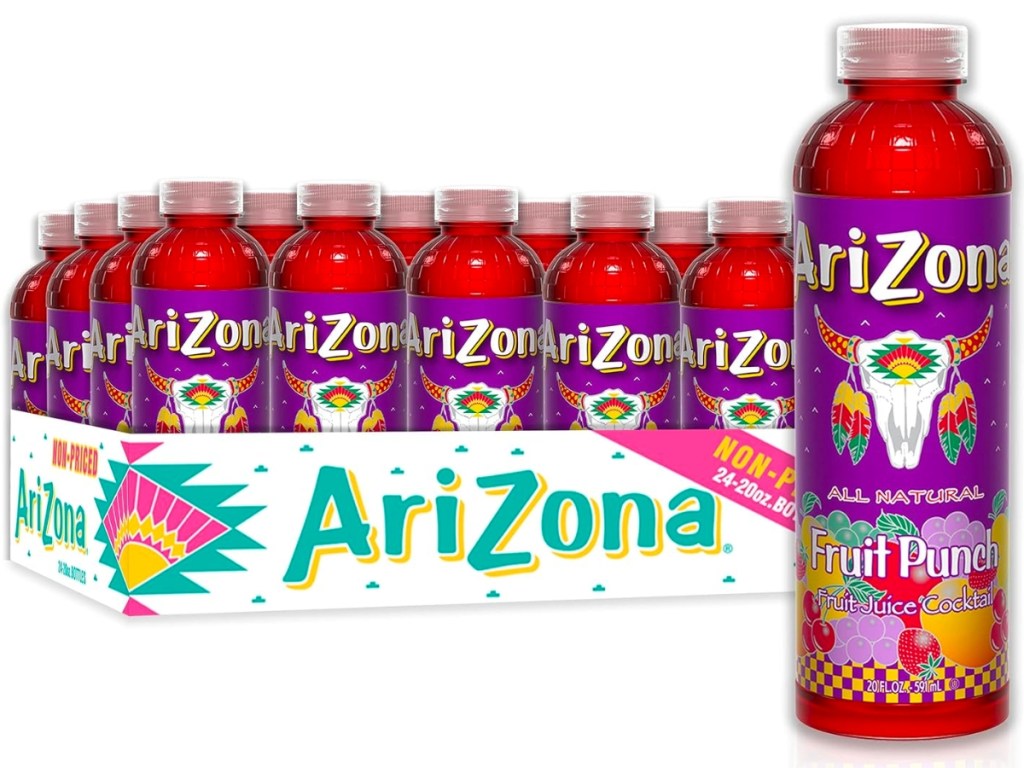 Arizona Fruit Punch Juice Drink 20oz Bottles 24-Pack