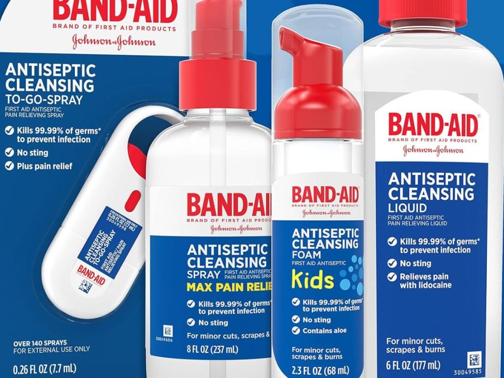 Band Aid Antispetic Cleaning Products