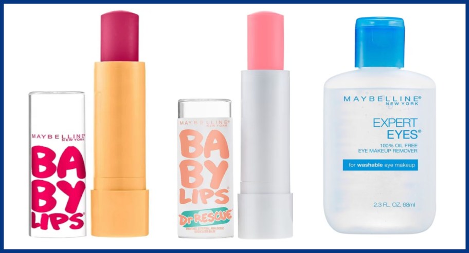 lip balm and eye makeup remover