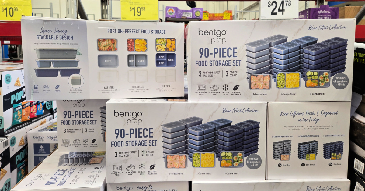 Bentgo 90-Piece Meal Prep Set Only $19.98 at Sam’s Club (Microwave, Freezer & Dishwasher Safe)