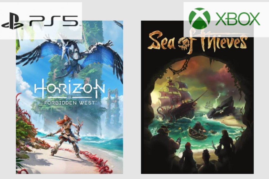 horizon and sea of thieves game covers