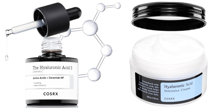 COSRX Hyaluronic Acid serum and cream