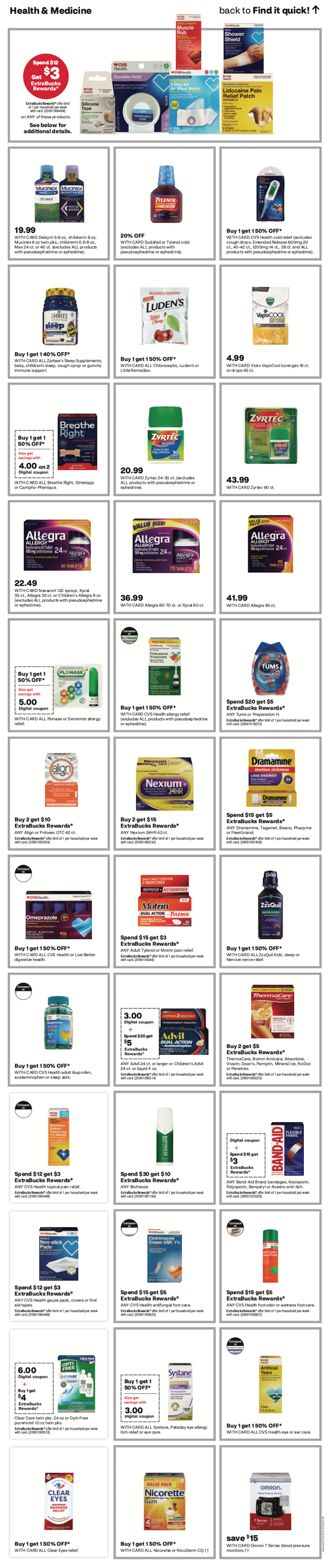 page from cvs ad