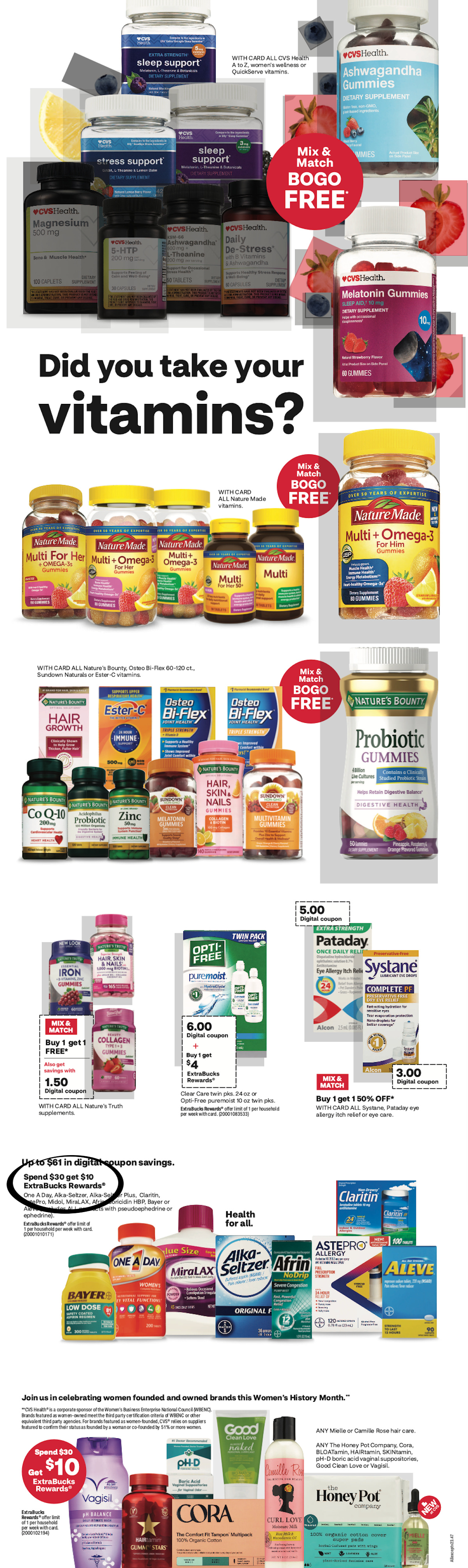 page from cvs ad