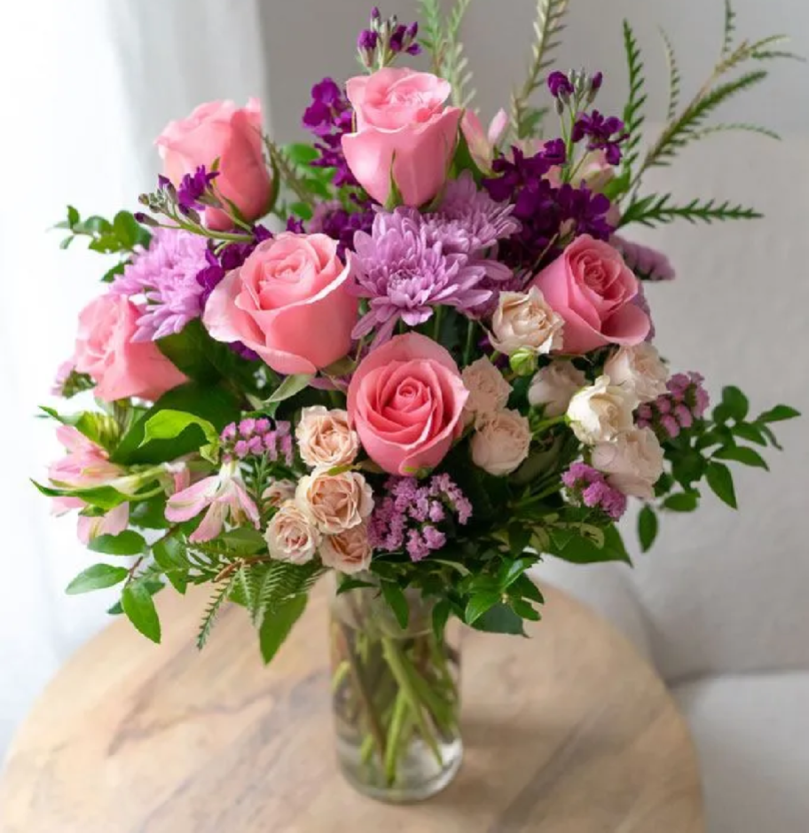 A cherry blossom mother's day bouquet from From You Flowers, one of the places to buy cheap flowers