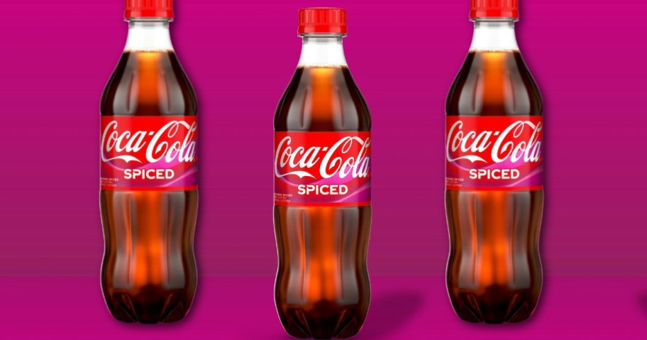 3 16.9oz bottles of Coca-Cola Spiced Soda