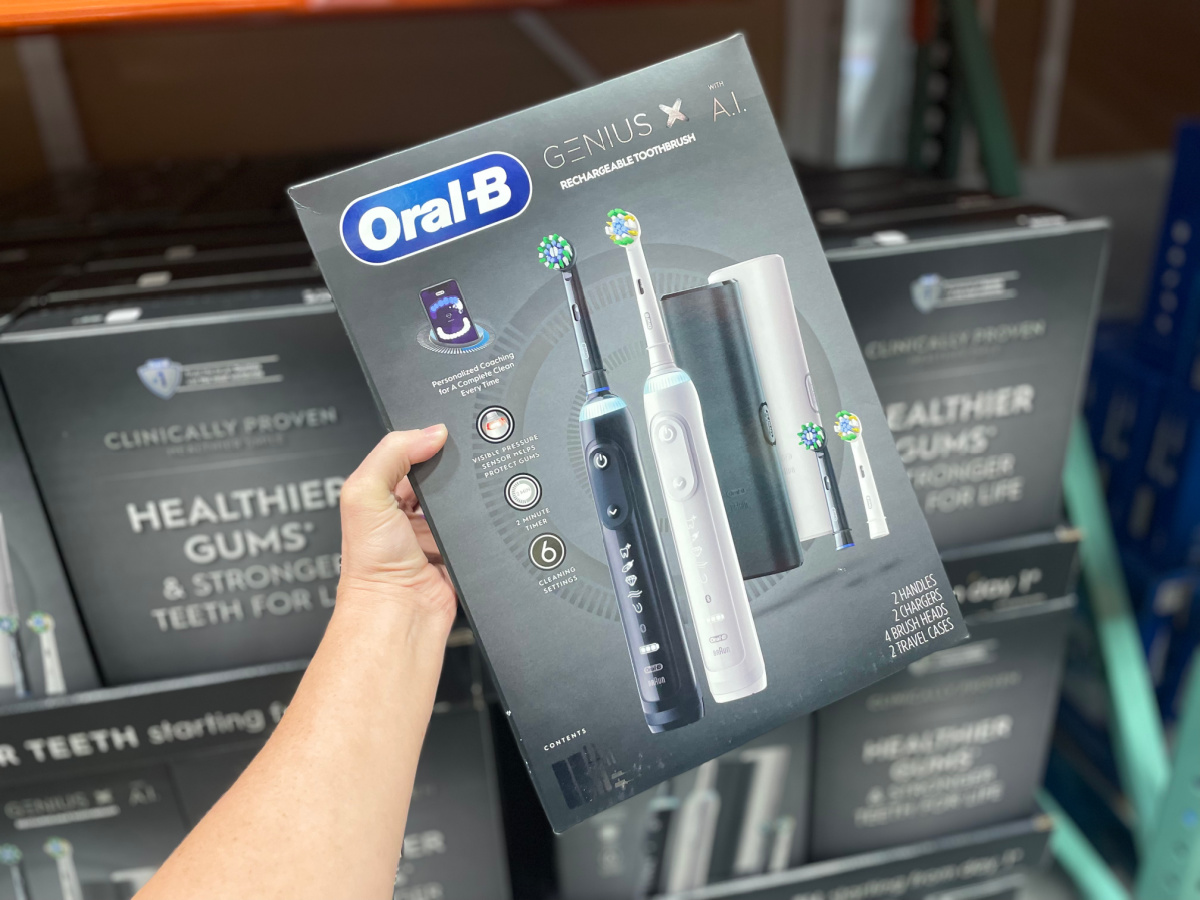 The Oral B Genius Toothbrush Two Pack Deal from Costco
