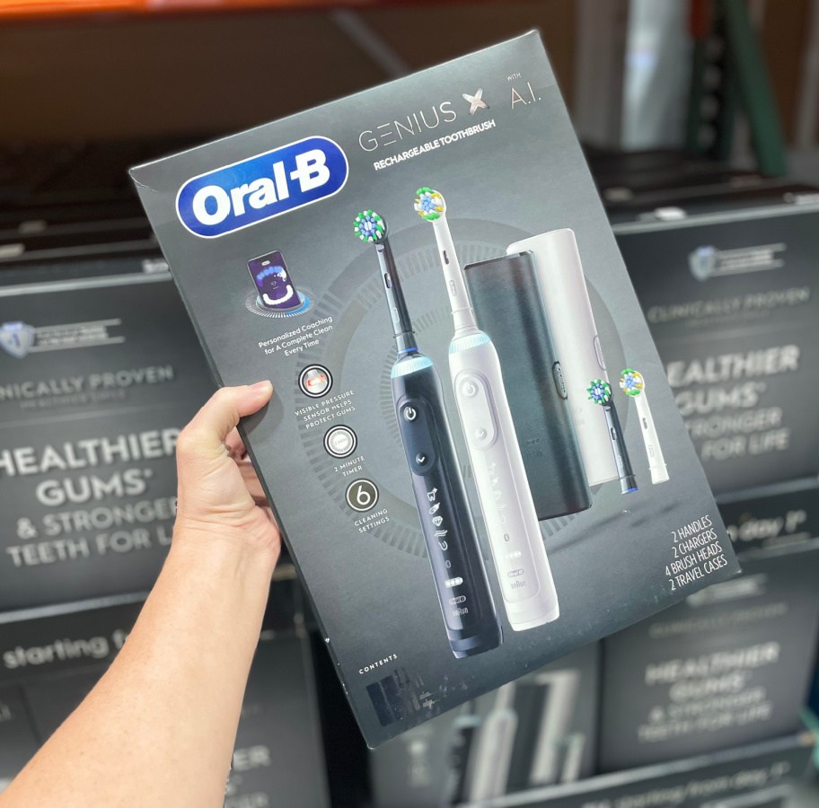 The Oral B Genius Toothbrush Two Pack Deal from Costco