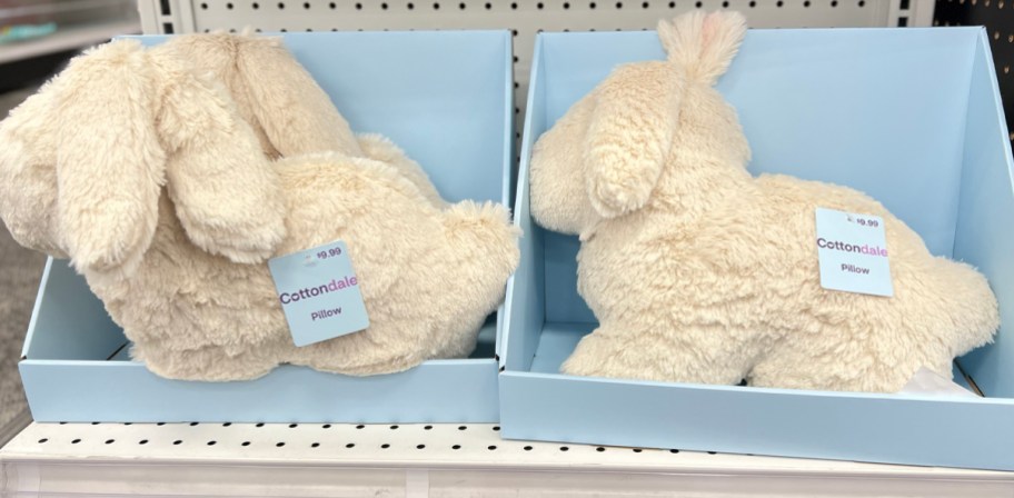 Cottondale Bunny Pillow on a Shelf