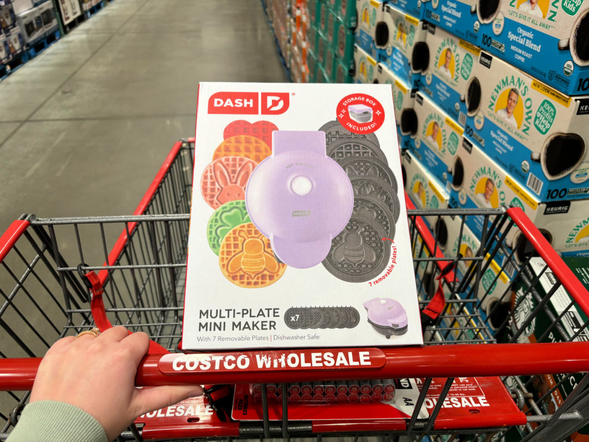 Dash Mini Waffle Maker w/ 7 Removable Plates at Costco