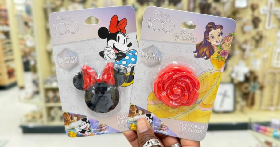 Disney 100 Flavored Lip Gloss in Minnie and Belle