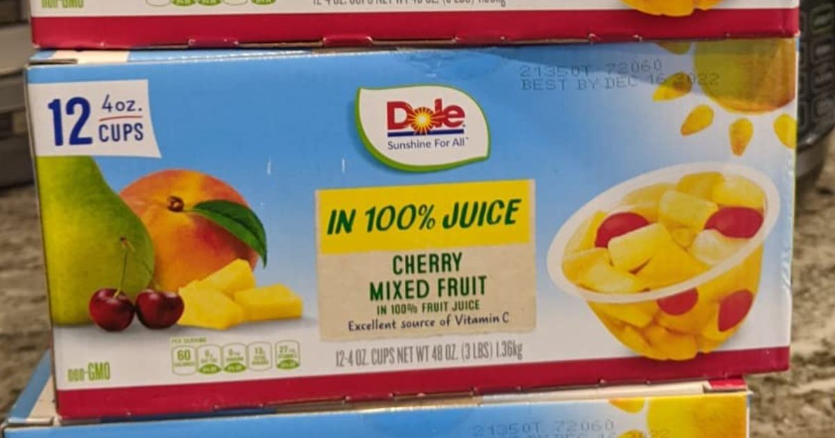 Dole Fruit Cups 12Packs Only 5.69 Shipped on Amazon (Great for Cold
