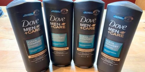 Dove Men+Care Face & Body Wash 4-Pack Only $12 Shipped for Prime Members (Reg. $28)