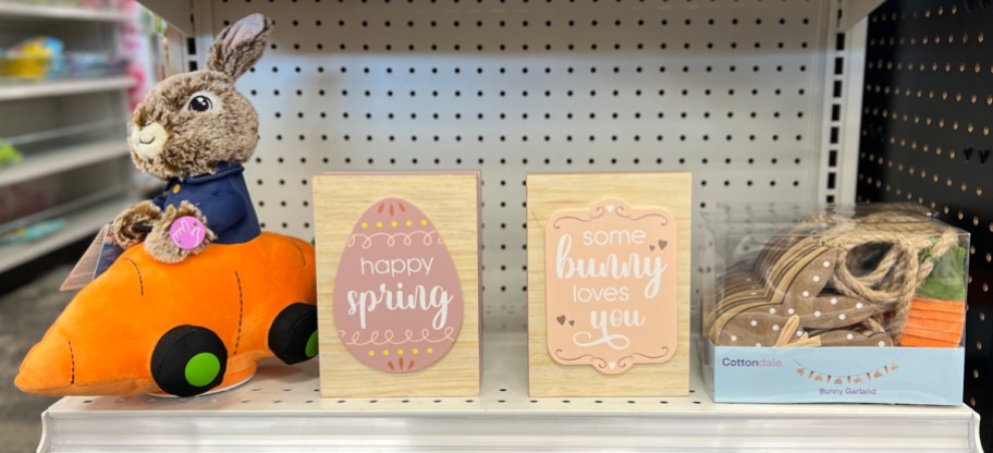Easter Items at CVS on a shelf